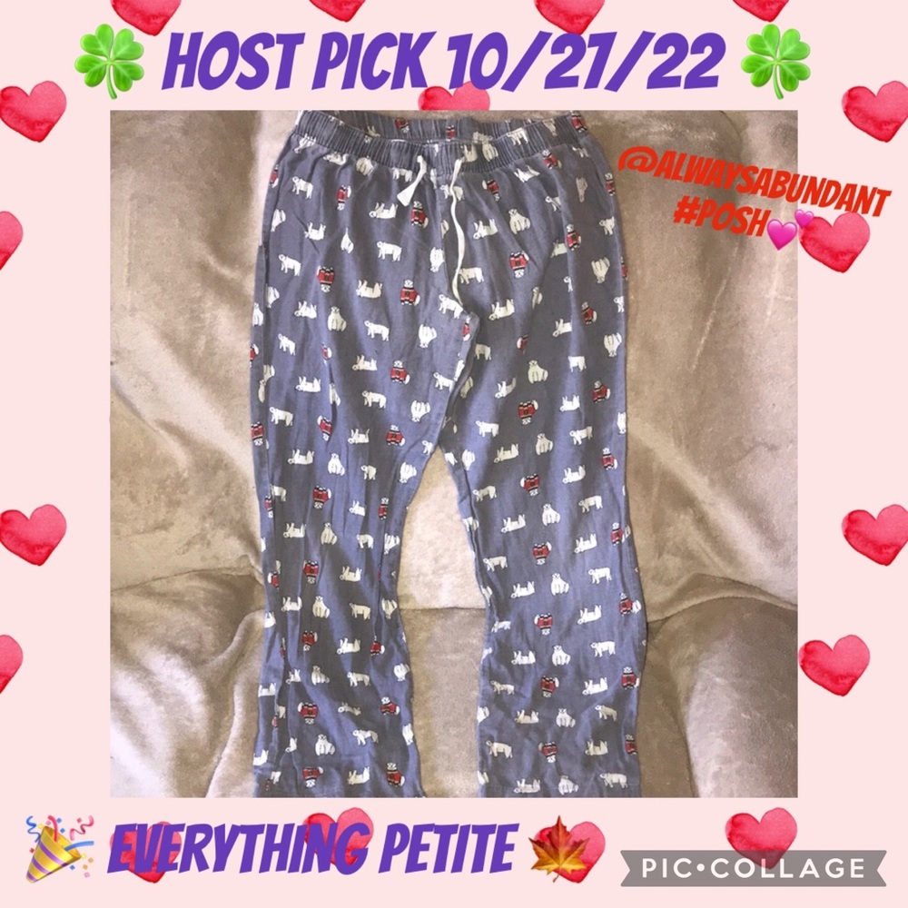 Old Navy grey polar bear sleep pants XS